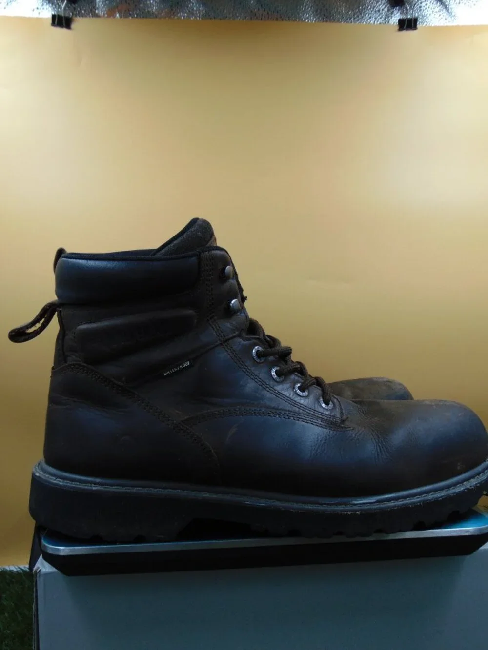 Share Wolverine Floorhand Steel Toe, Waterproof, Lace up Boots Men’s Sz 12EW. W1
